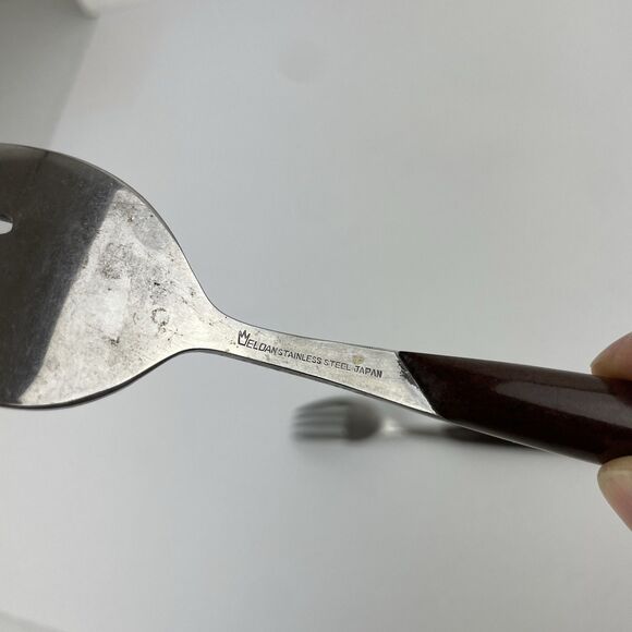 VTG ELDAN Stainless Flatware Spoons Forks Silverware Black Japan MCM 18 Piece - Picture 12 of 16